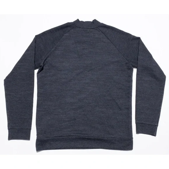 Marine Layer Sweater Men's Small Henley Pullover USA Cotton Polyester Rayon Gray - Picture 3 of 8